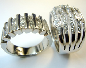 Wide diamond bands