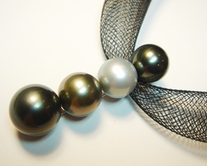 Four south sea pearl pendant