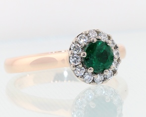 Round halo ring